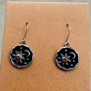 Silver Celestial Earrings